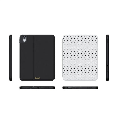 On the Dot | Black Polka Dot iPad Case