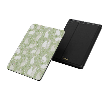 Hop to it | Green Bunny iPad Case