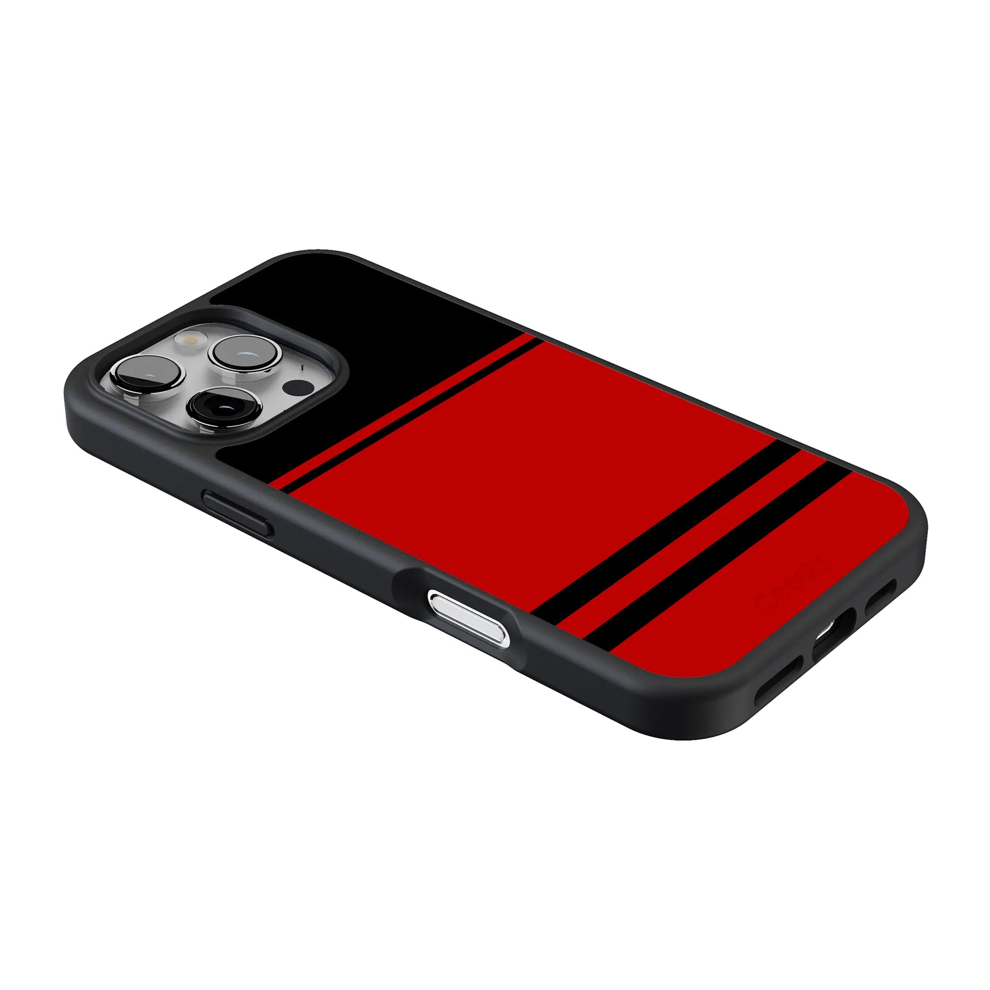 Storm Warning | Black & Red Stripes Case