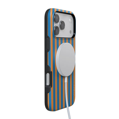 Go New York | Blue & Orange Stripes Case