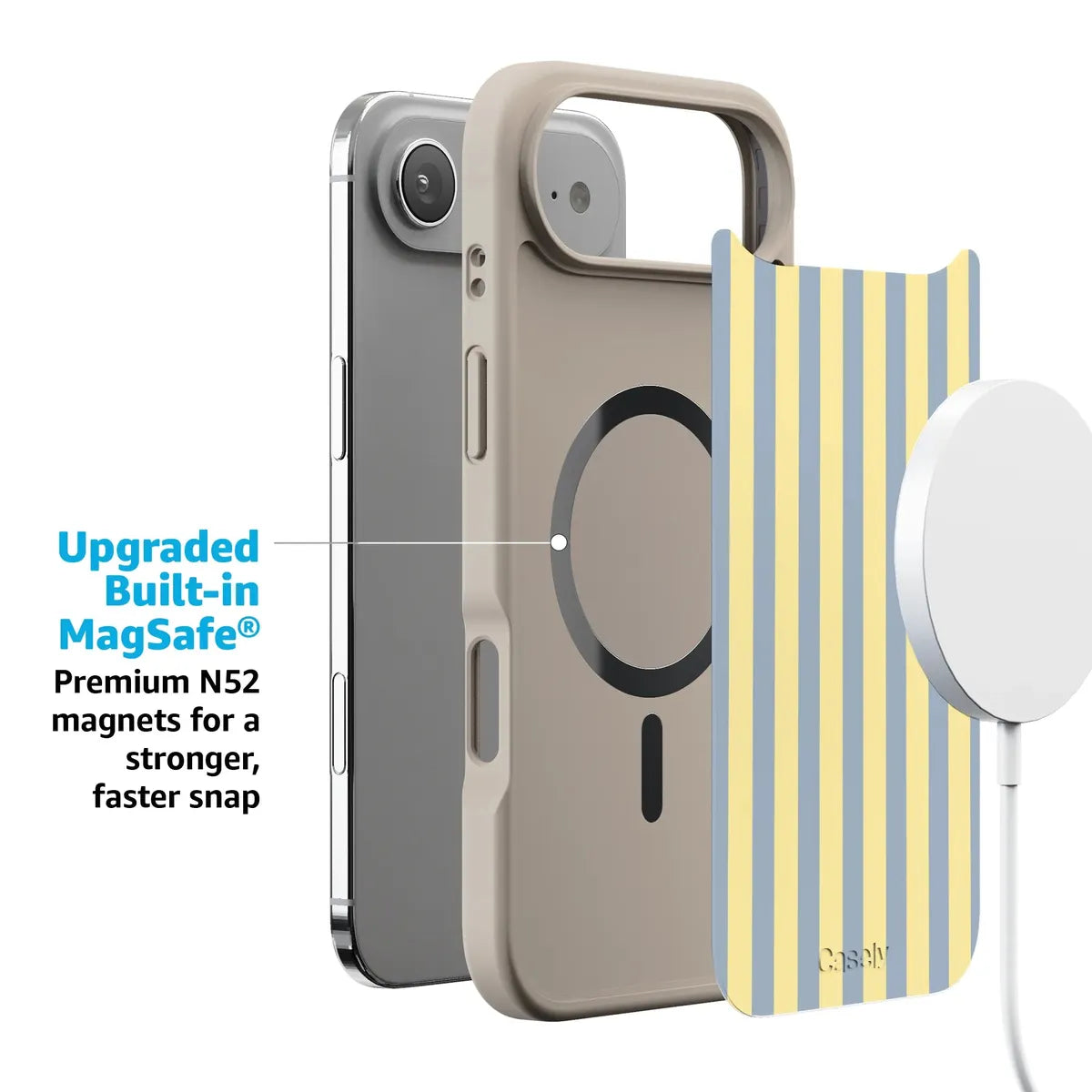 Coastline Stripes | Blue & Yellow Case