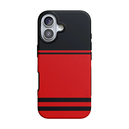 Go Canes | Black & Red Striped Case - iPhone 16