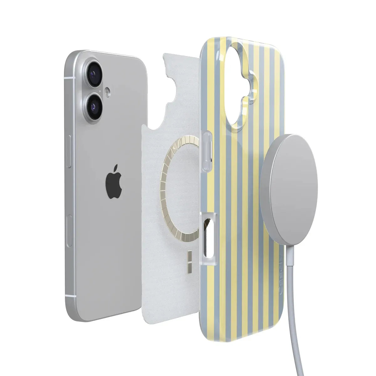 Coastline Stripes | Blue & Yellow Case