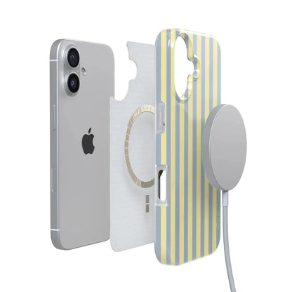 Coastline Stripes | Blue & Yellow Case