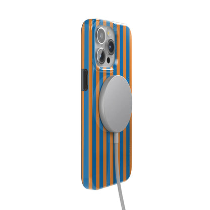 Go New York | Blue & Orange Stripes Case