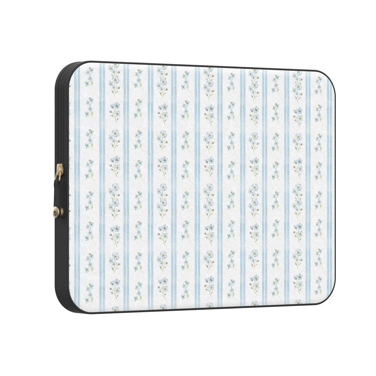 Cottage Stripe | Blue Floral Laptop Case