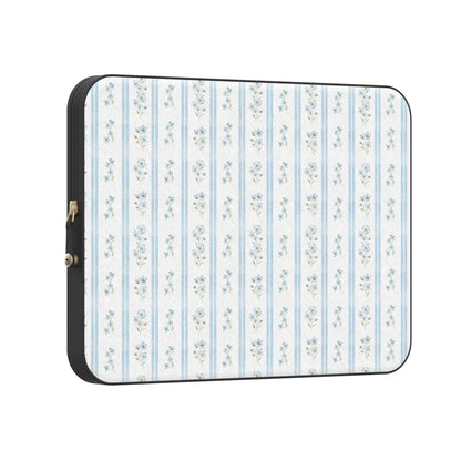 Cottage Stripe | Blue Floral Laptop Case