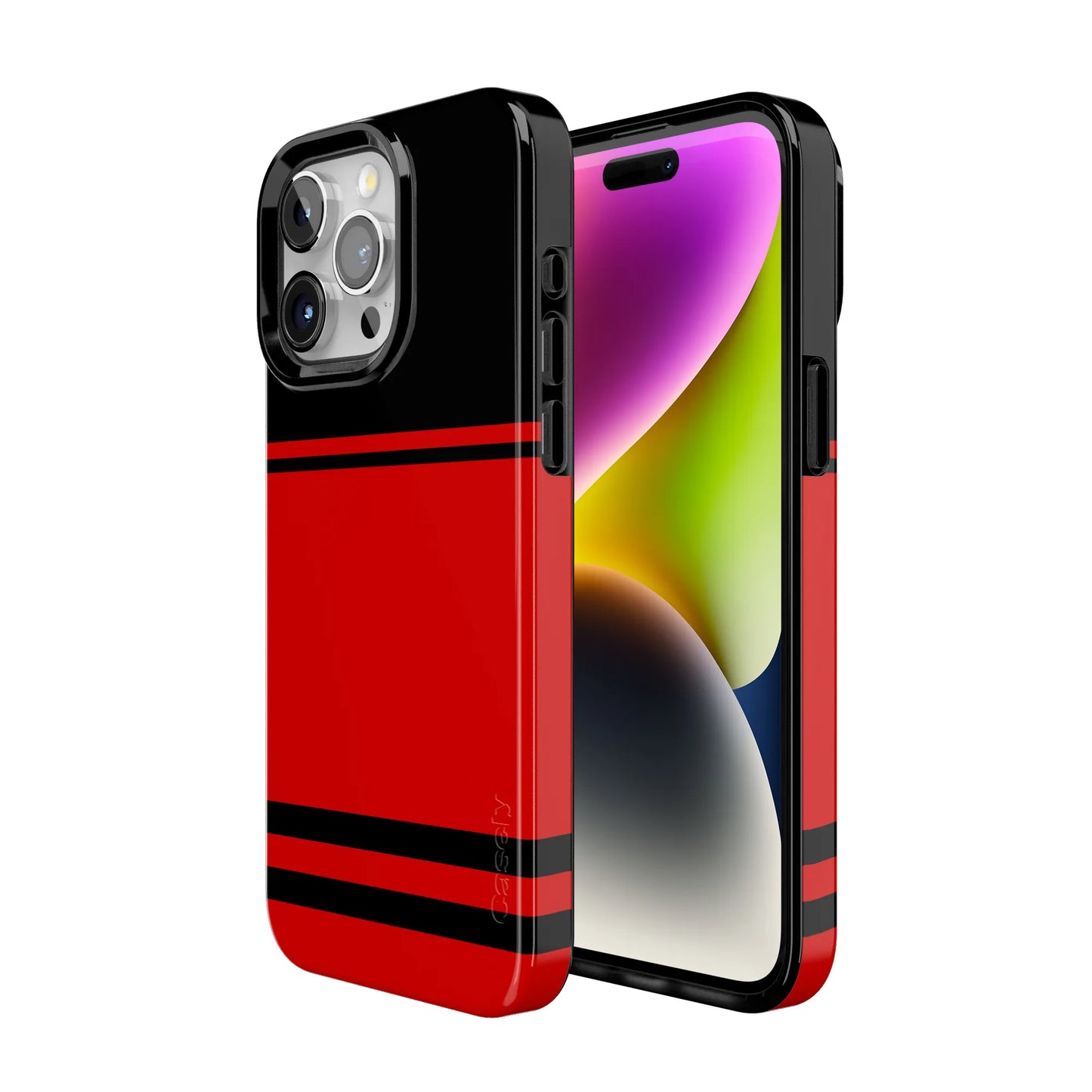 Storm Warning | Black & Red Stripes Case