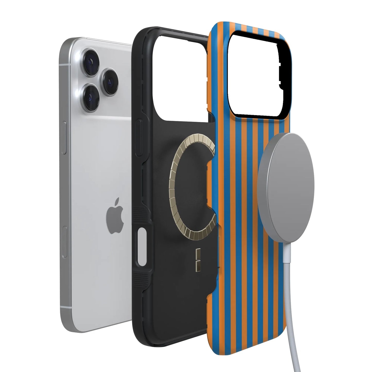 Go New York | Blue & Orange Stripes Case