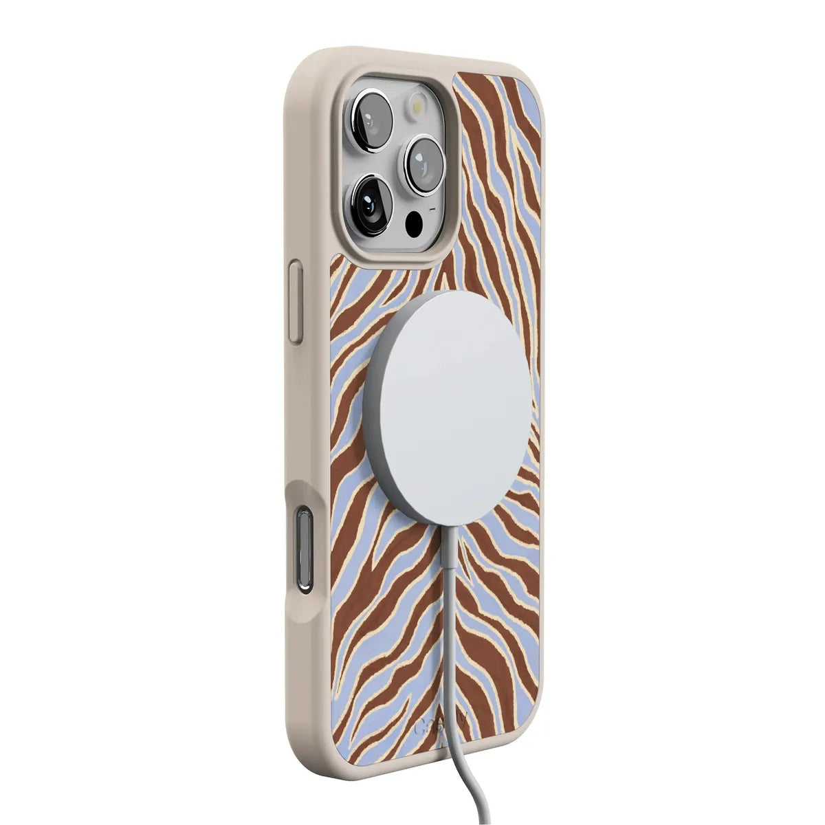 Untamed | Brown & Blue Zebra Case