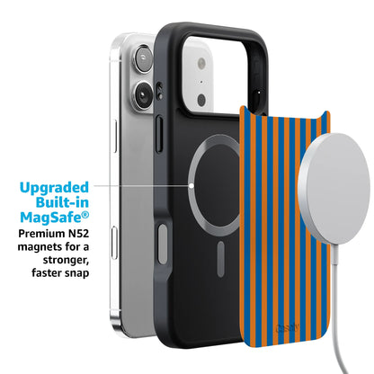 Go New York | Blue & Orange Stripes Case
