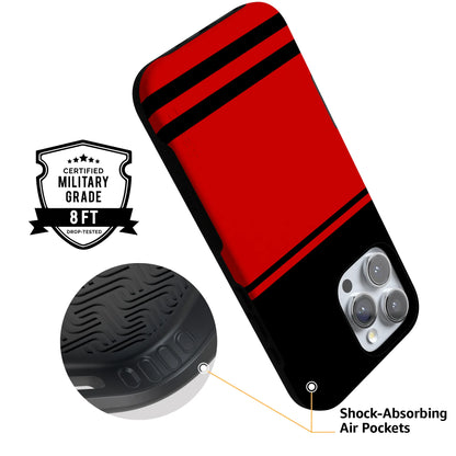 Storm Warning | Black & Red Stripes Case