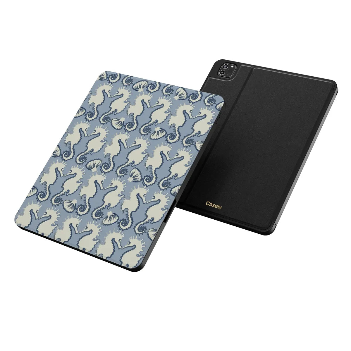 Seahorse Drift | Coastal Blues iPad Case