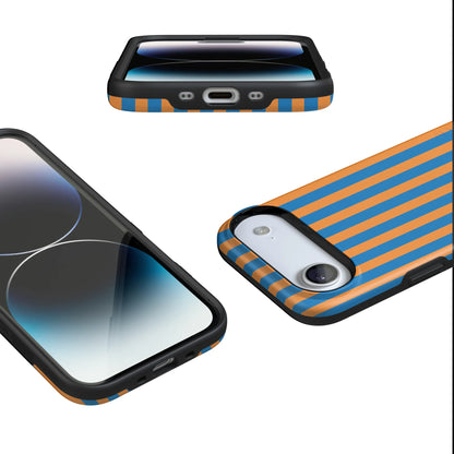 Go New York | Blue & Orange Stripes Case