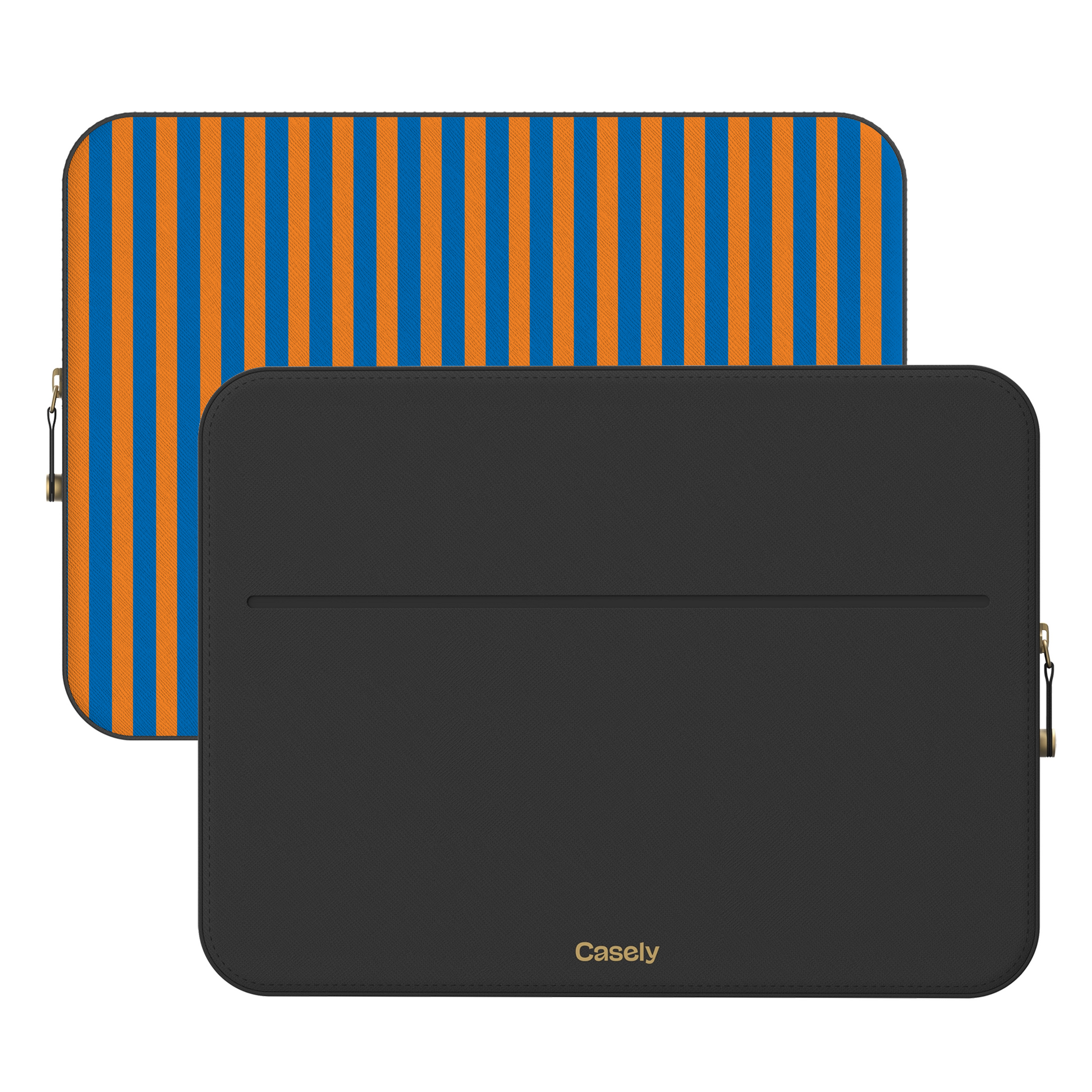 Go New York | Blue & Orange Stripes Laptop Case