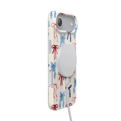 American Girlie | Red White & Blue Bows Case