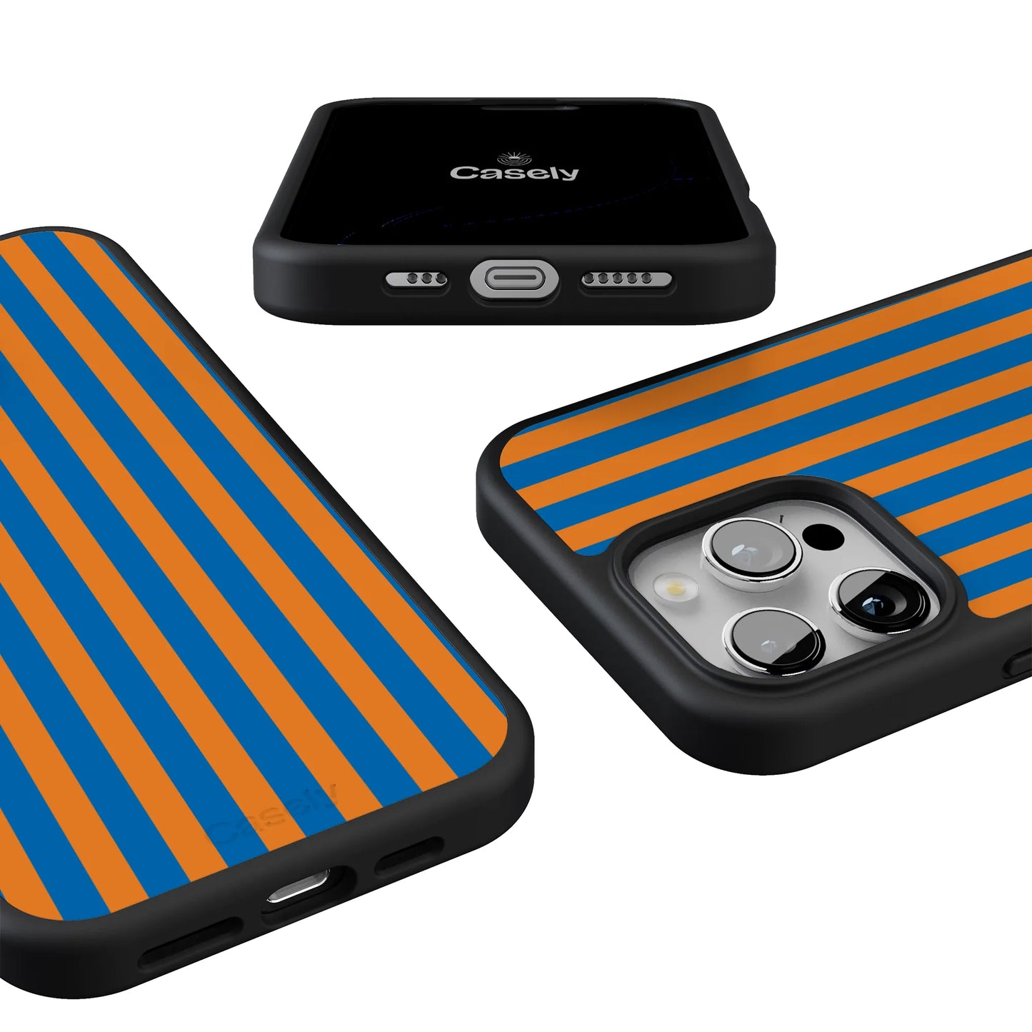 Go New York | Blue & Orange Stripes Case