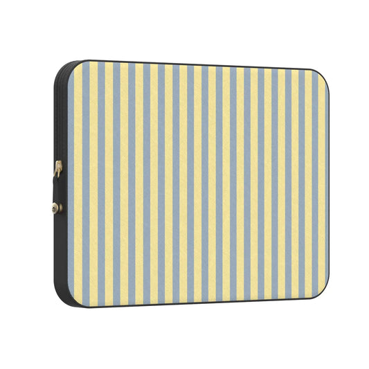 Coastline Stripes | Blue & Yellow Laptop Case