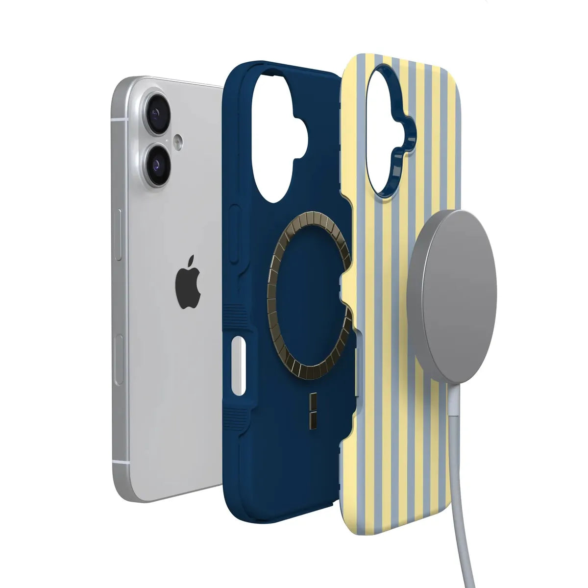 Coastline Stripes | Blue & Yellow Case