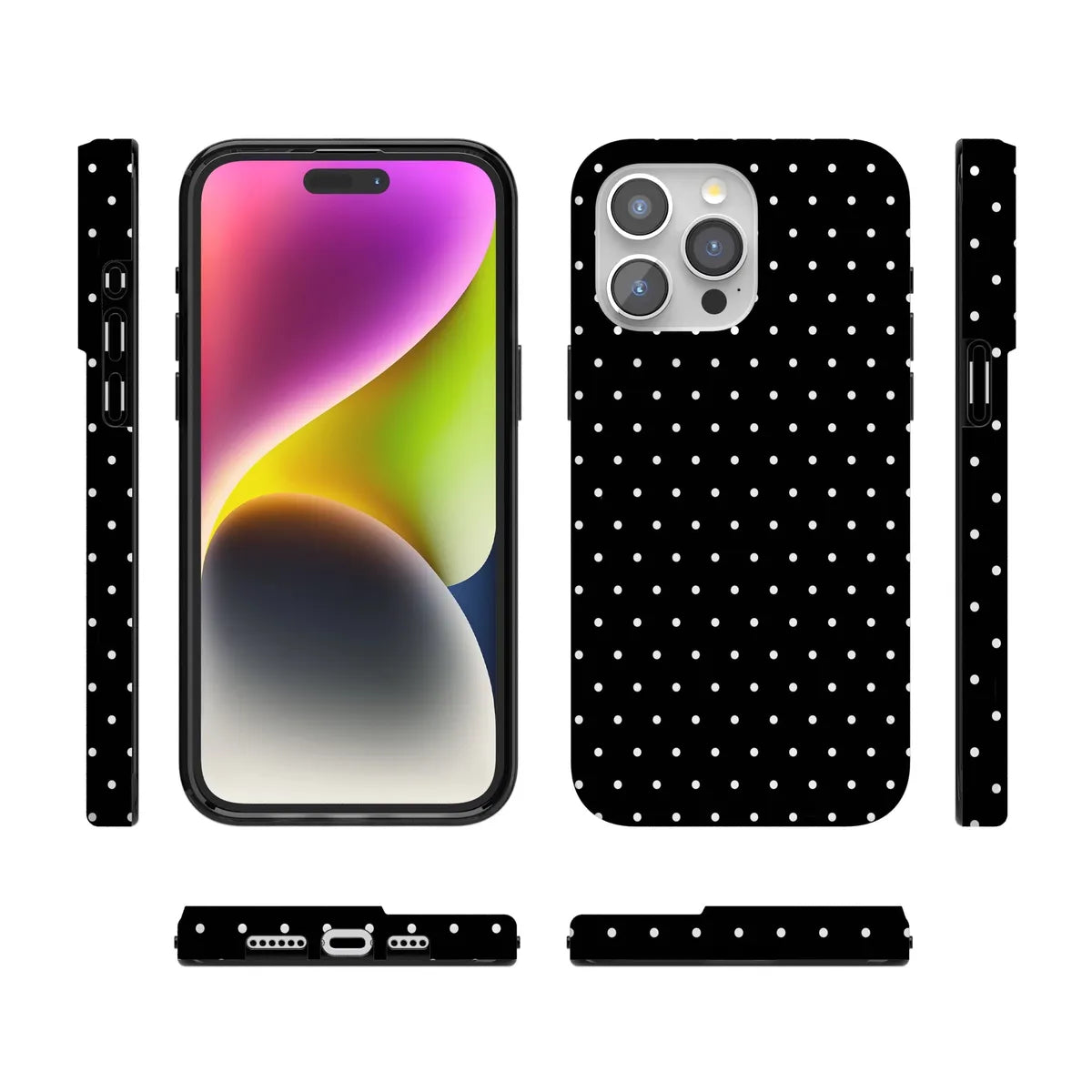 On the Dot | White Polka Dot Case