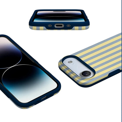 Coastline Stripes | Blue & Yellow Case