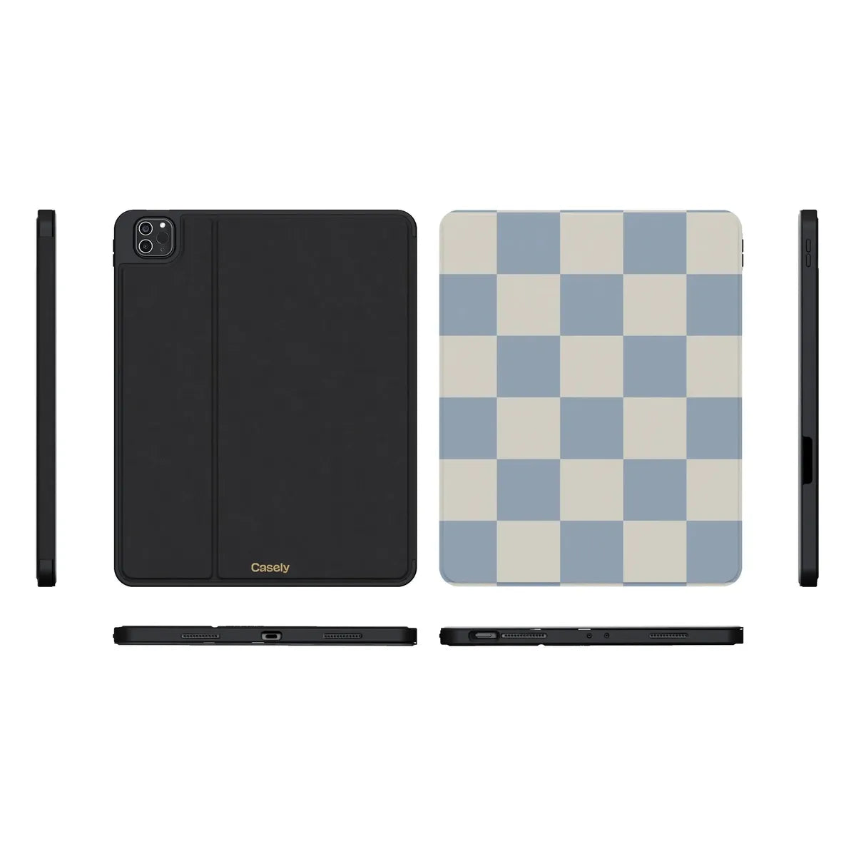 Fit Check | Light Blue Checkerboard iPad Case