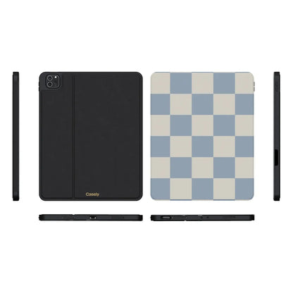 Fit Check | Light Blue Checkerboard iPad Case