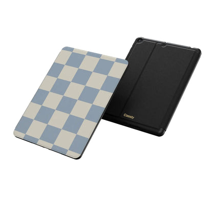 Fit Check | Light Blue Checkerboard iPad Case