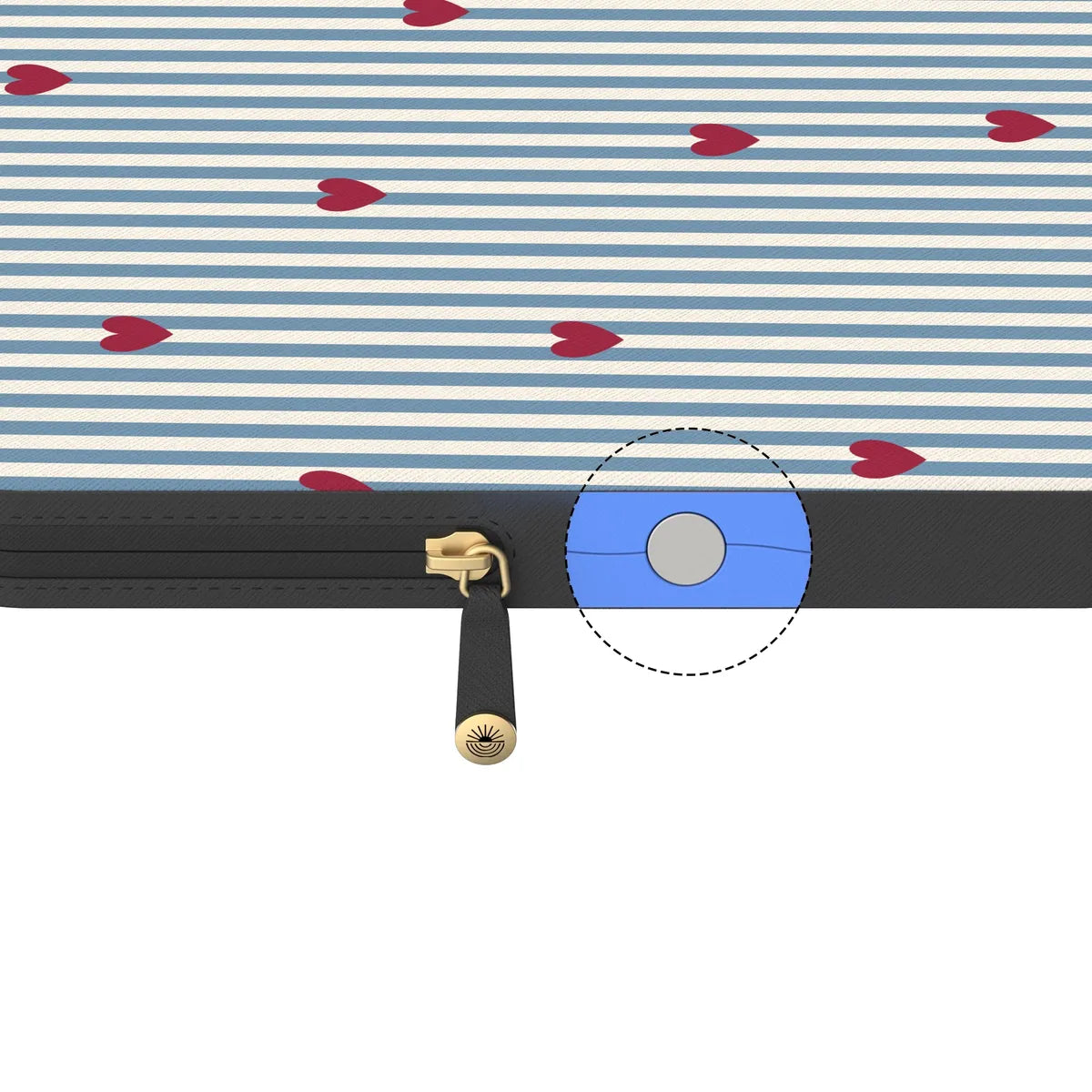 Love Lines | Blue Stripes Laptop Case