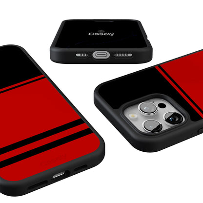 Storm Warning | Black & Red Stripes Case
