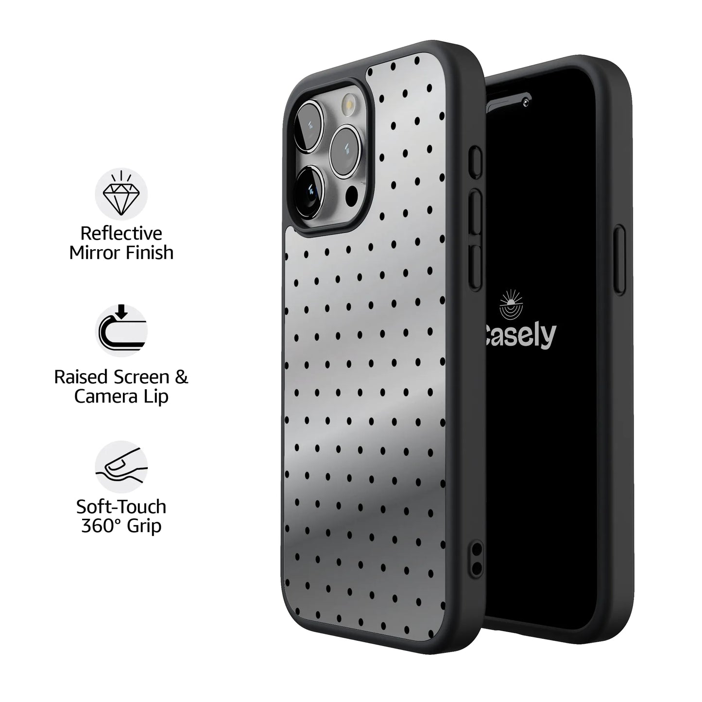 On the Dot | Black Polka Dot Case