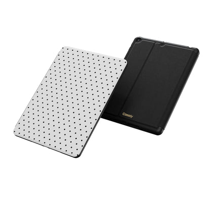 On the Dot | Black Polka Dot iPad Case