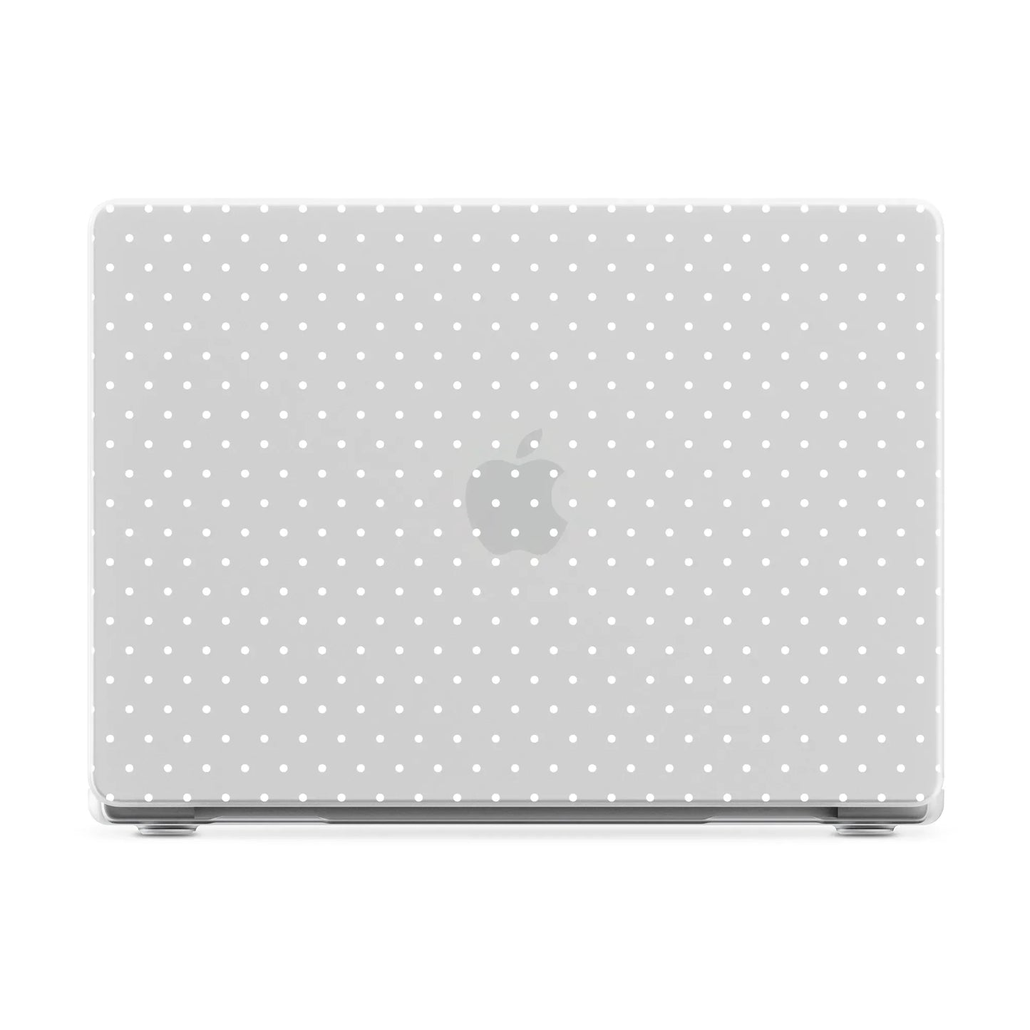 On the Dot | White Polka Dot Laptop Shell - 16" MacBook Pro