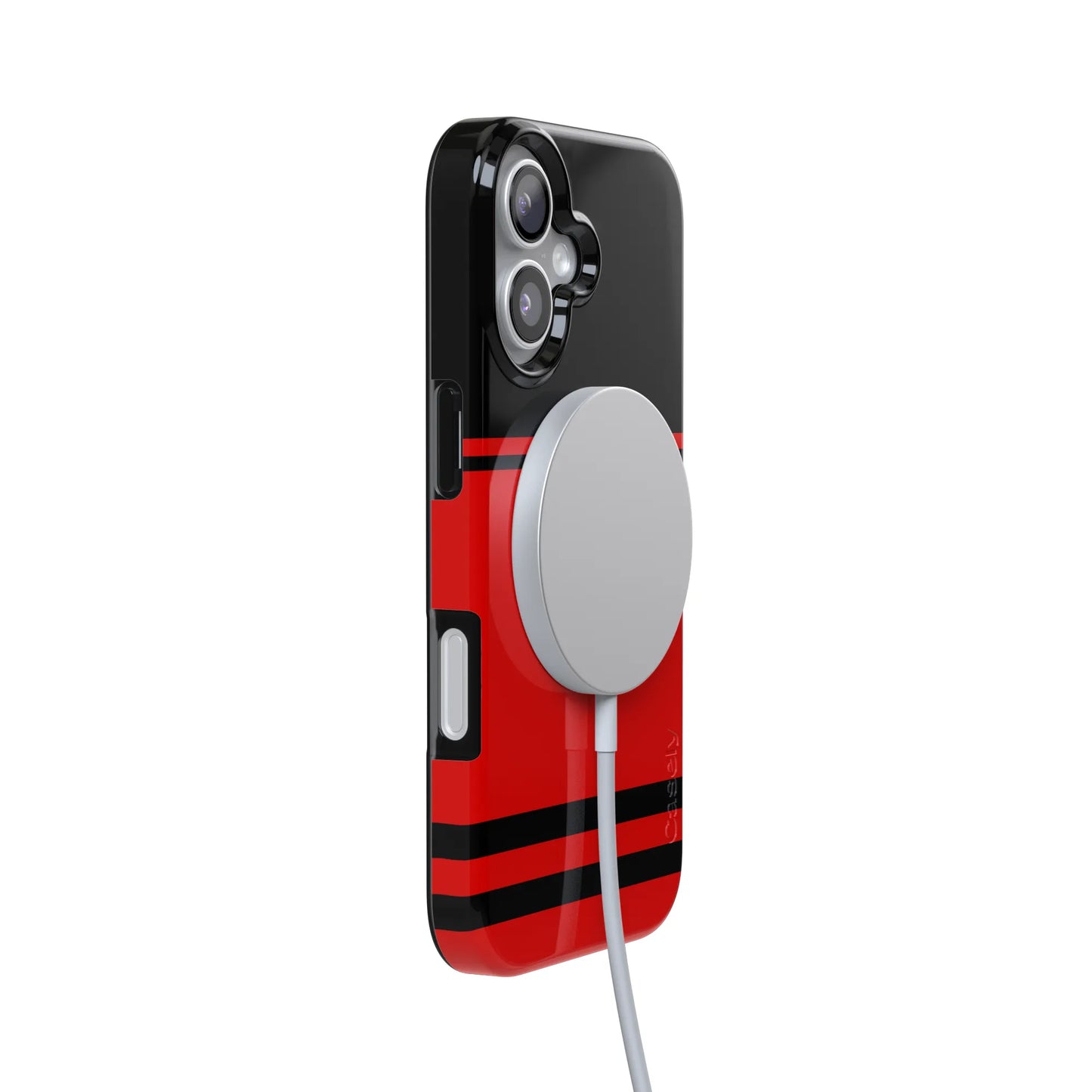 Storm Warning | Black & Red Stripes Case