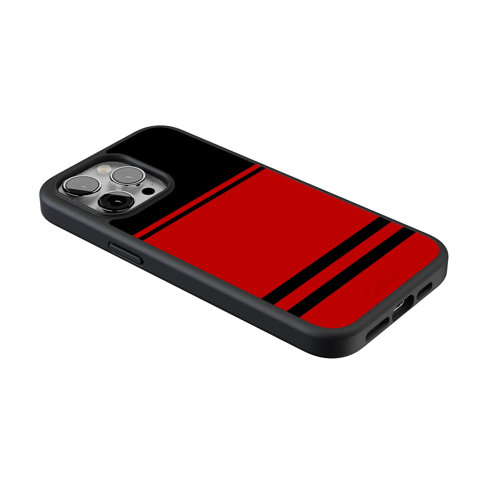 Storm Warning | Black & Red Stripes Case