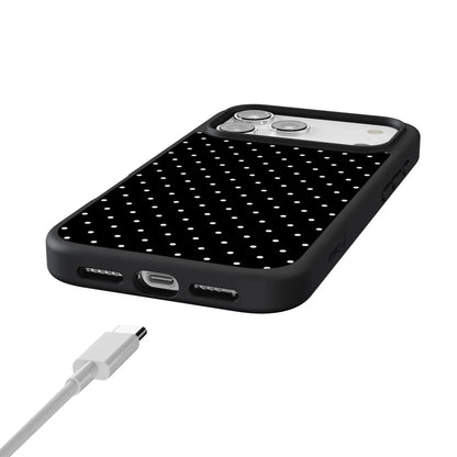 On the Dot | White Polka Dot Case