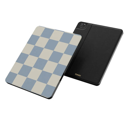 Fit Check | Light Blue Checkerboard iPad Case