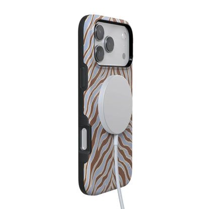 Untamed | Brown & Blue Zebra Case