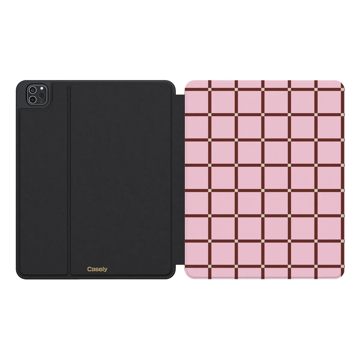 Uptown Gridlock | Pink Checkerboard iPad Case