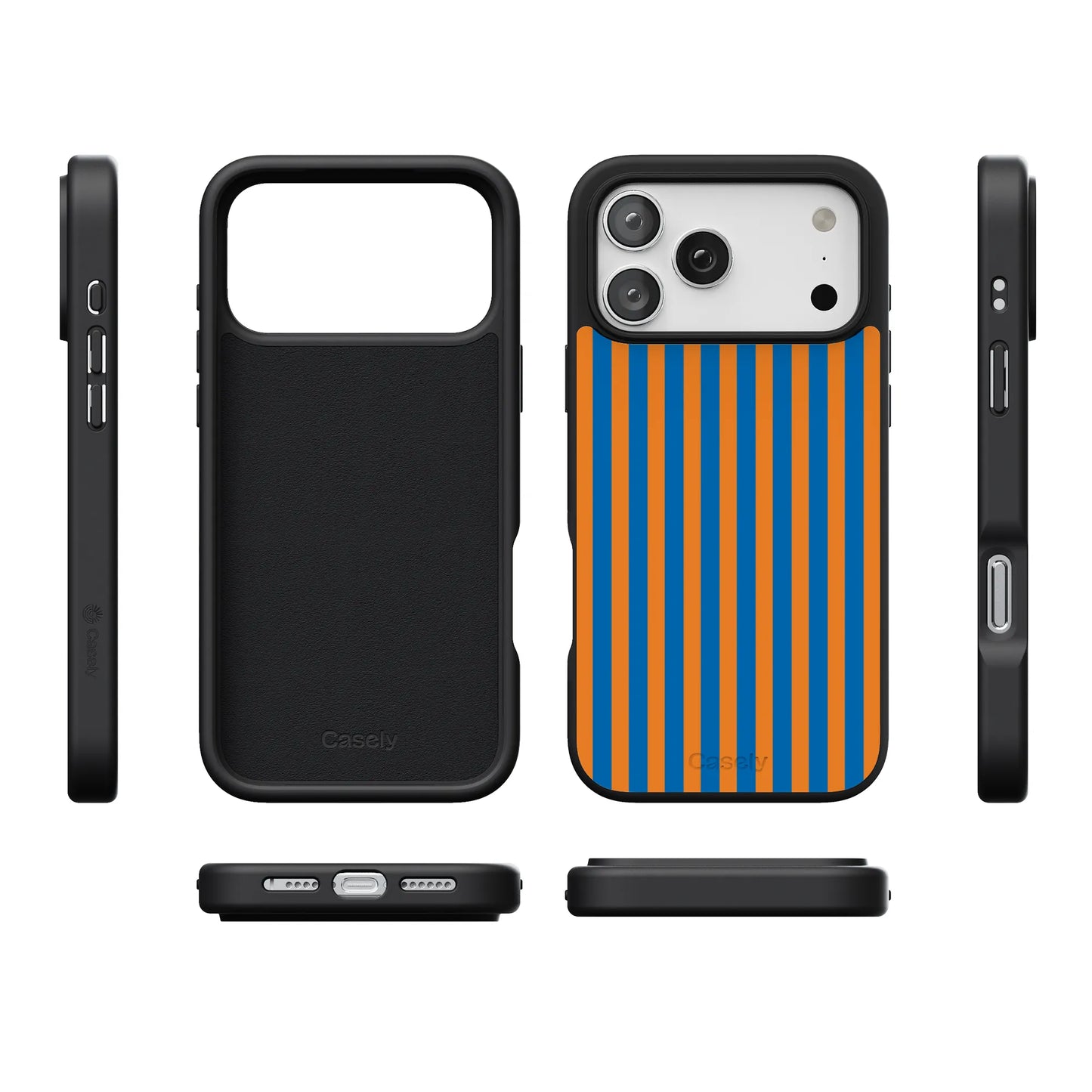 Go New York | Blue & Orange Stripes Case
