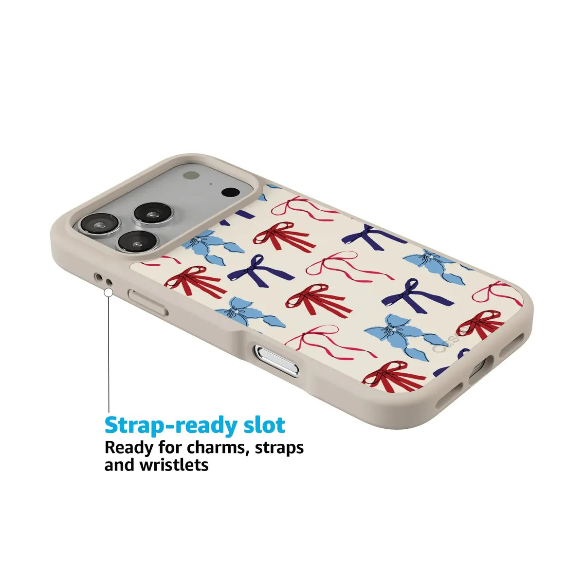 American Girlie | Red White & Blue Bows Case