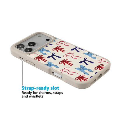 American Girlie | Red White & Blue Bows Case