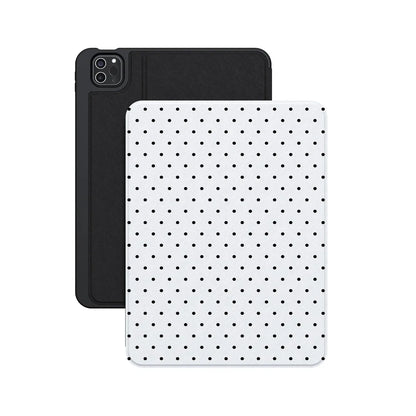 On the Dot | Black Polka Dot iPad Case