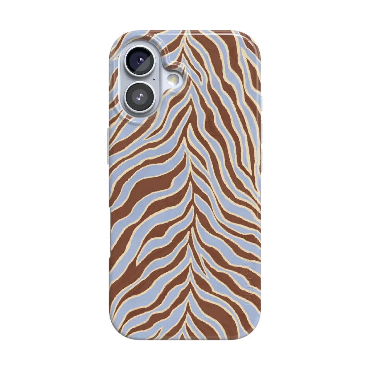 Untamed | Brown & Blue Zebra Case - iPhone 16