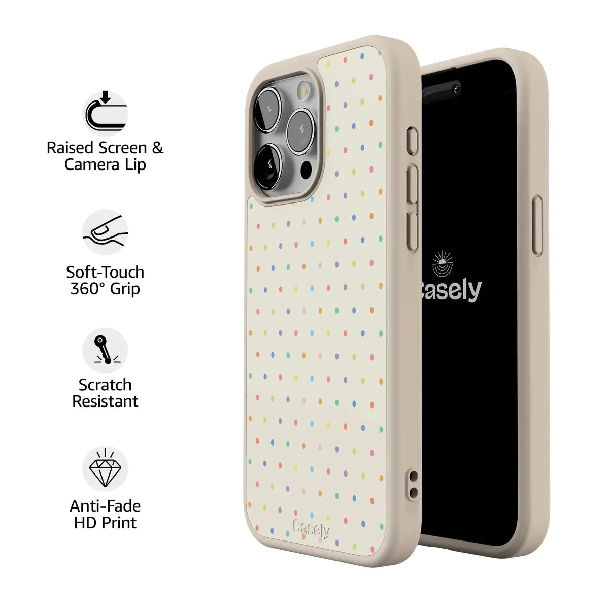 On the Dot | Rainbow Polka Dot Case