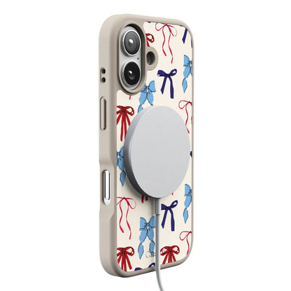American Girlie | Red White & Blue Bows Case