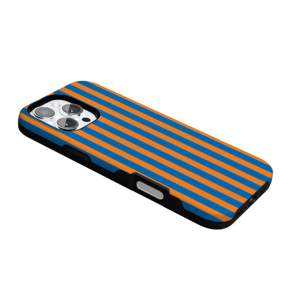 Go New York | Blue & Orange Stripes Case