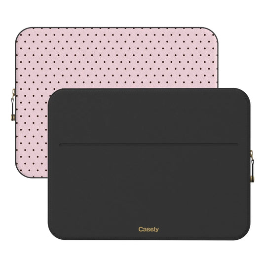 On the Dot | Pink Polka Dot Laptop Case