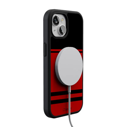 Storm Warning | Black & Red Stripes Case