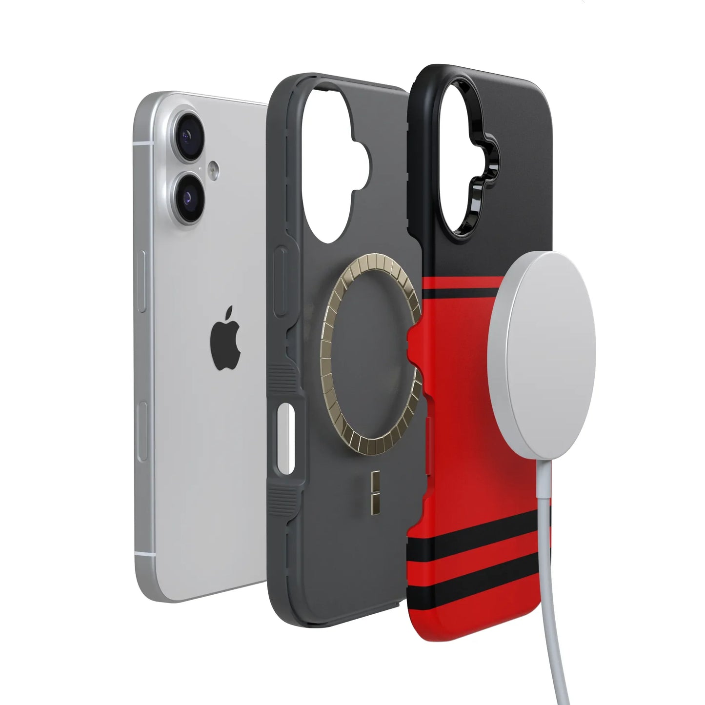Storm Warning | Black & Red Stripes Case